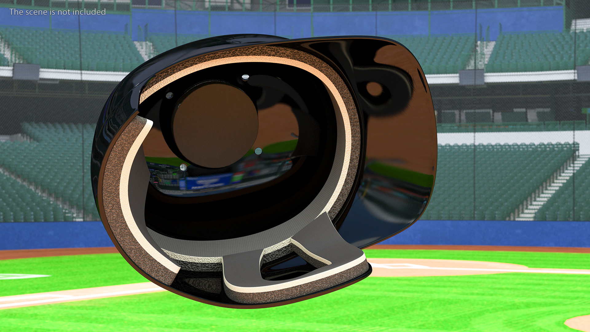 3D model Baseball Helmet Jaw Guard