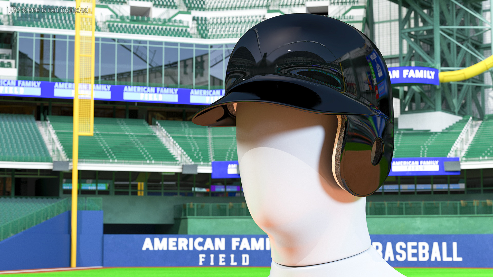 3D model Baseball Helmet Jaw Guard