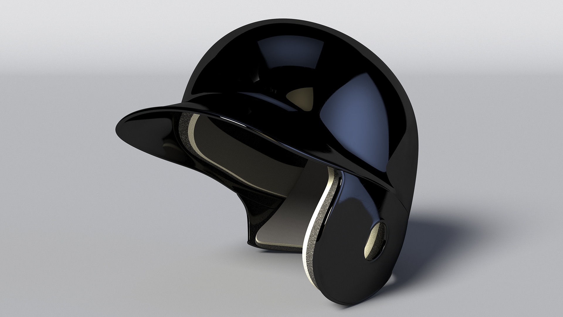 3D model Baseball Helmet Jaw Guard