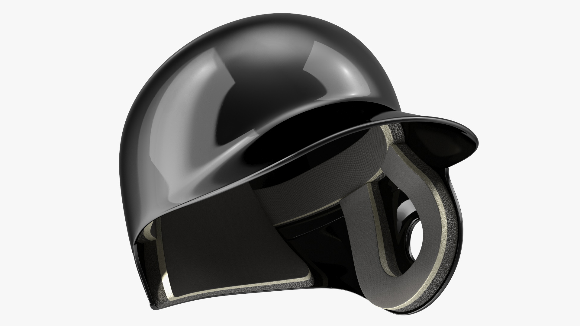 3D model Baseball Helmet Jaw Guard