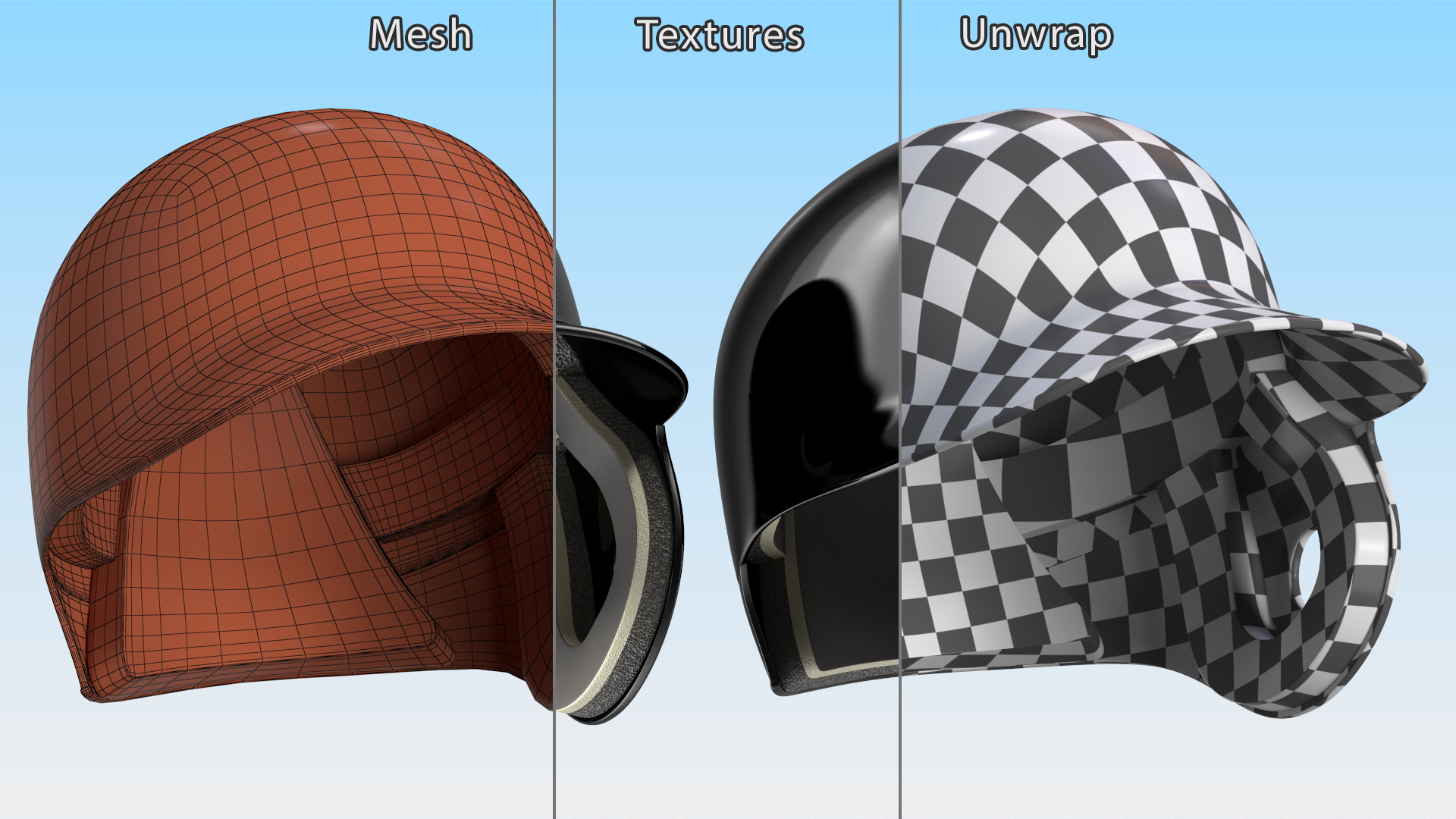 3D model Baseball Helmet Jaw Guard
