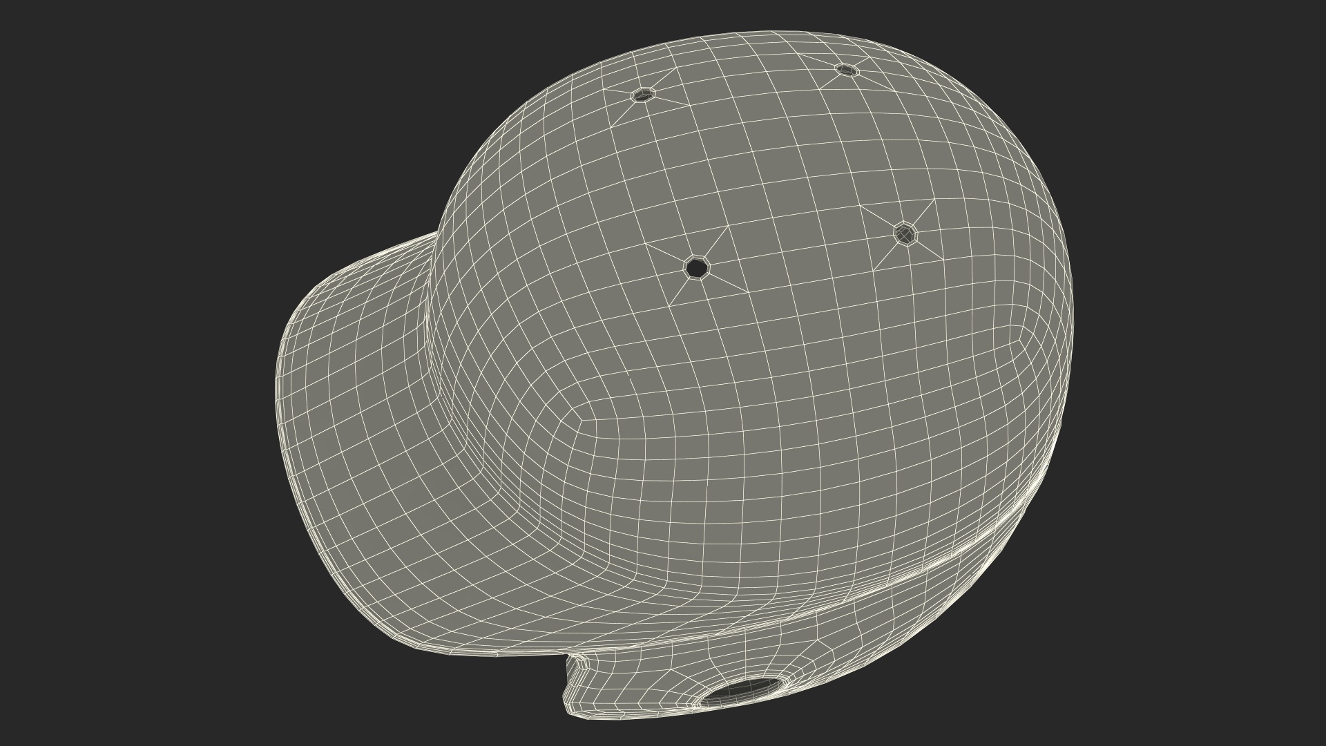 3D model Baseball Helmet Jaw Guard