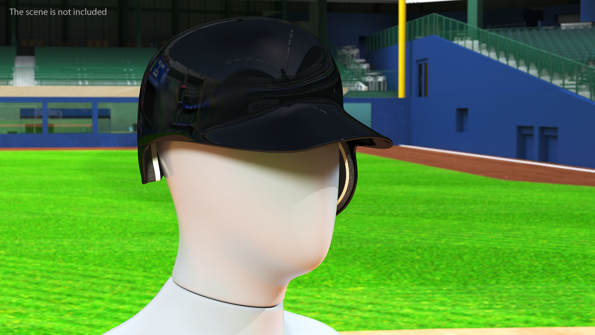 3D model Baseball Helmet Jaw Guard