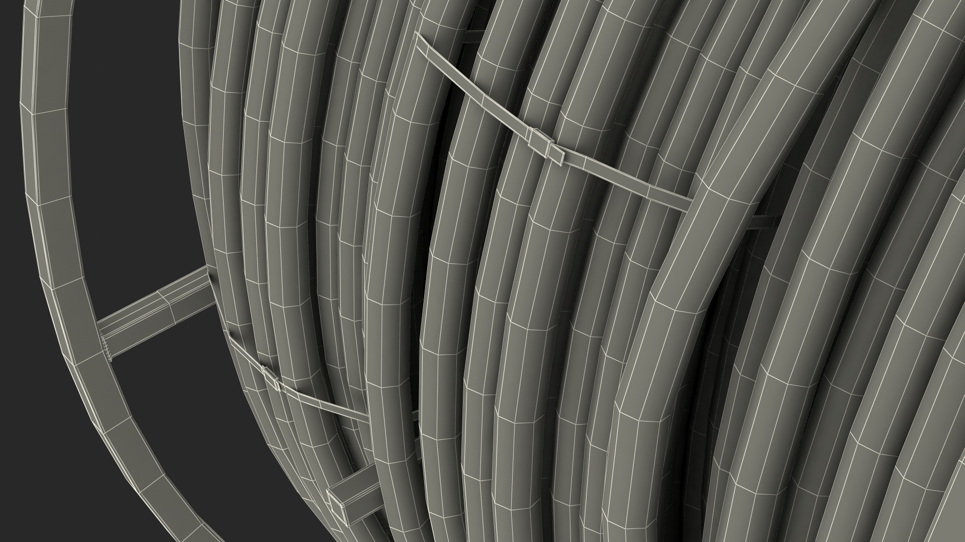 HDPE Conduit Reel 3D