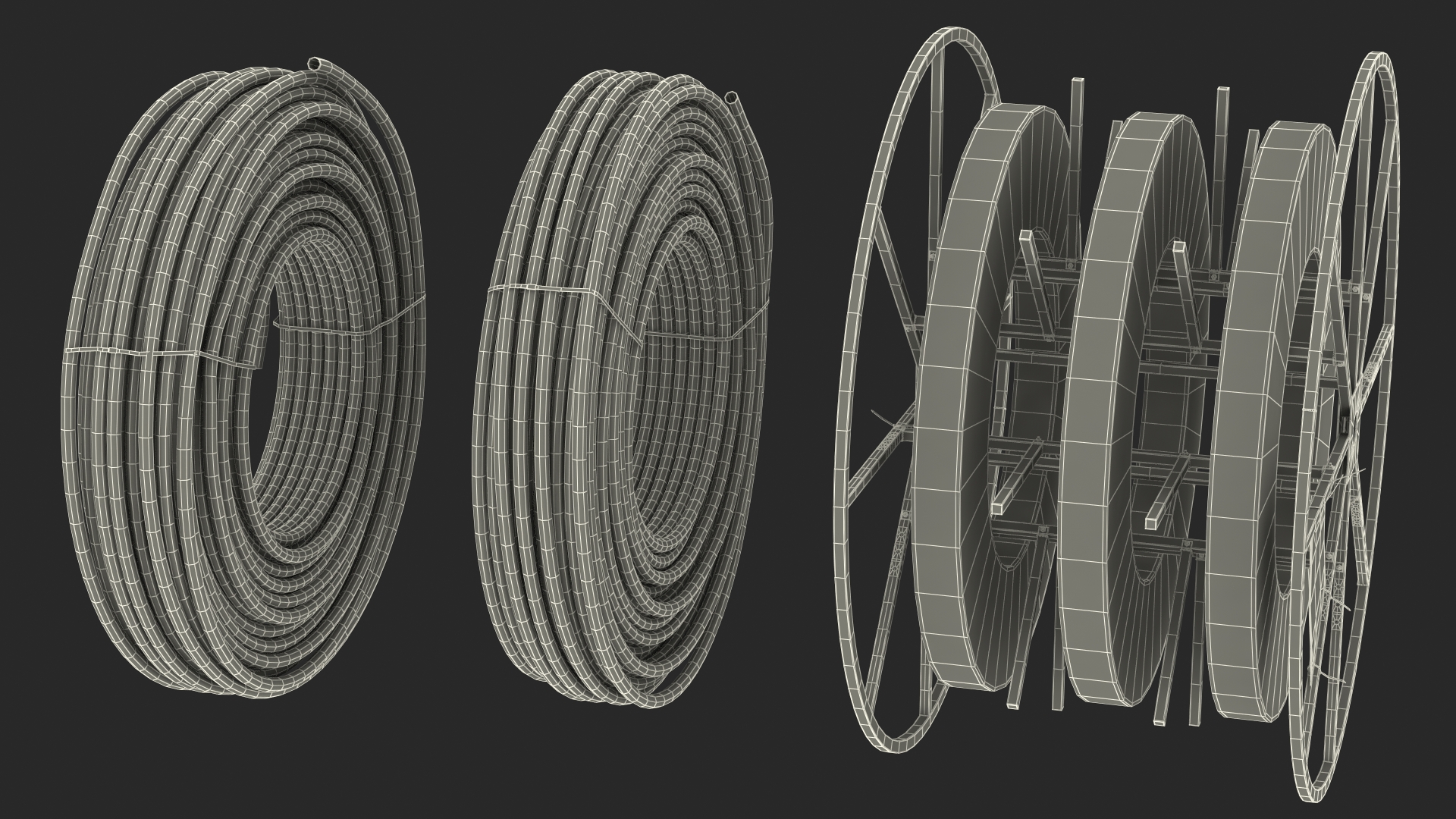 HDPE Conduit Reel 3D