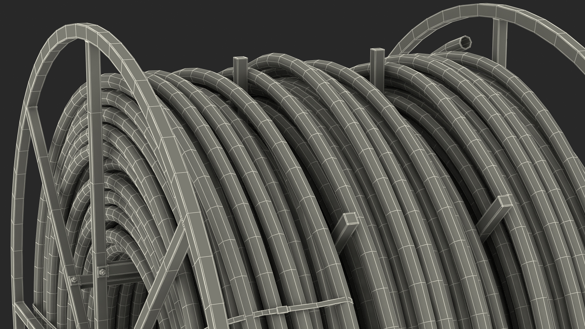 HDPE Conduit Reel 3D