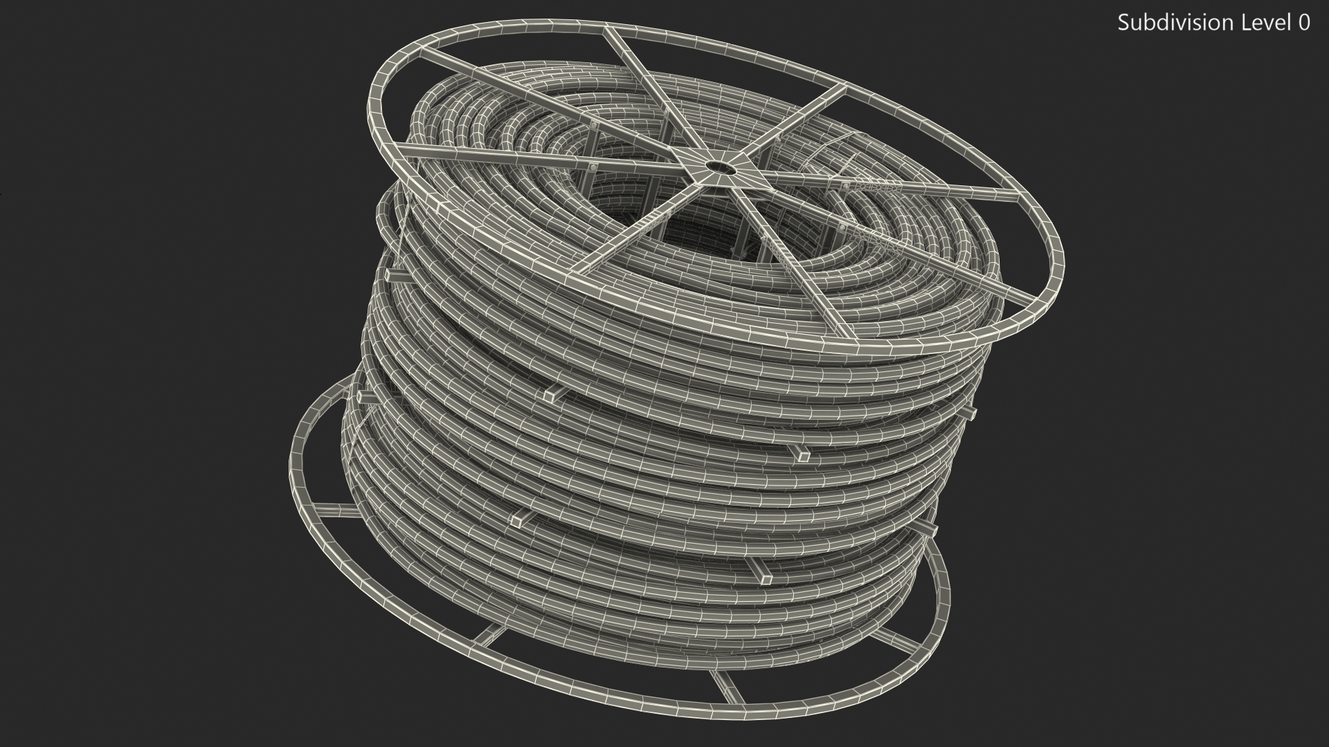 HDPE Conduit Reel 3D