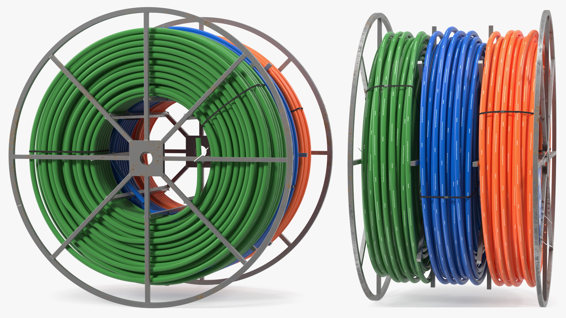 HDPE Conduit Reel 3D