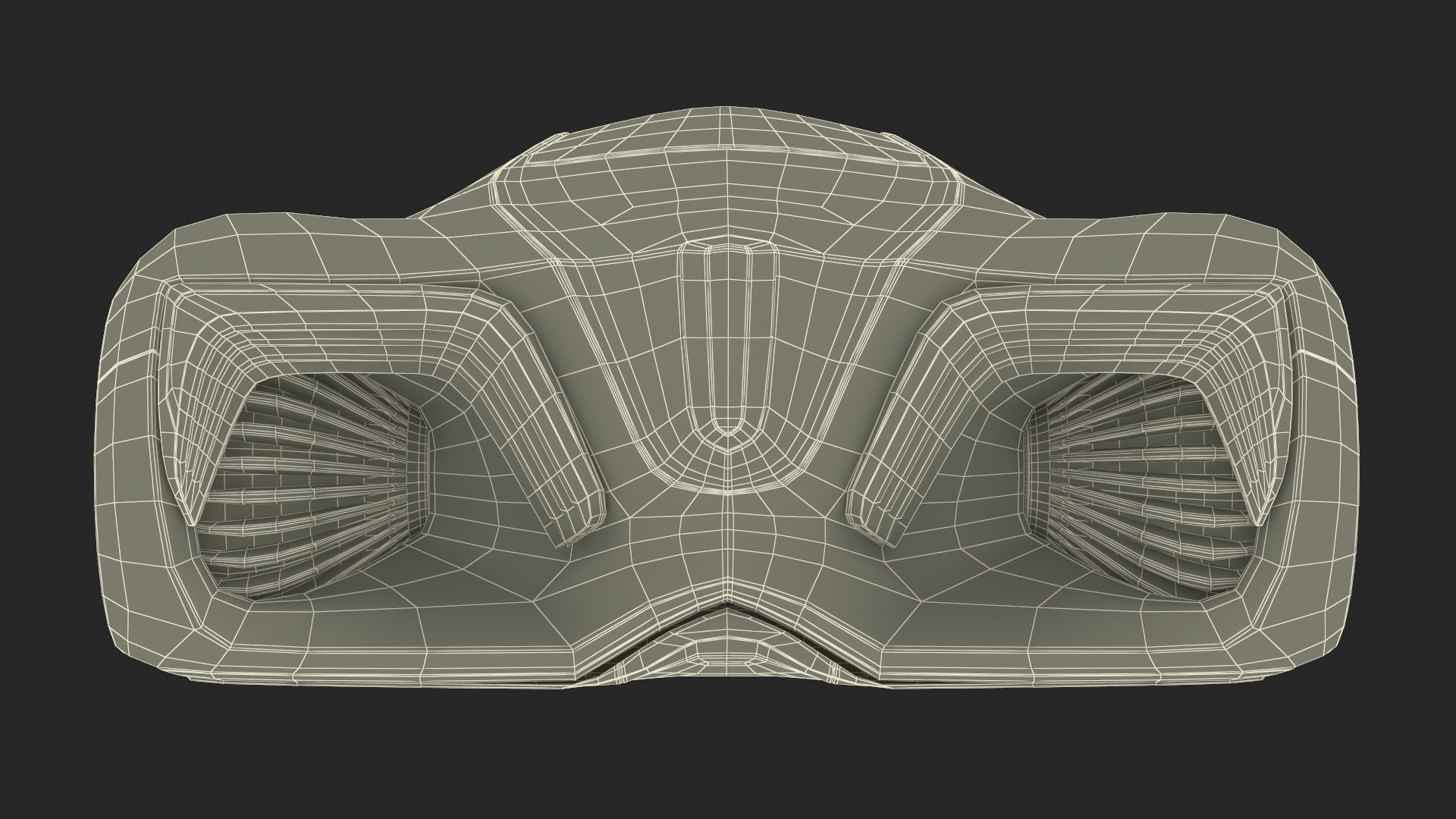 3D Futuristic S-Class Concept Vehicle Silver Rigged model