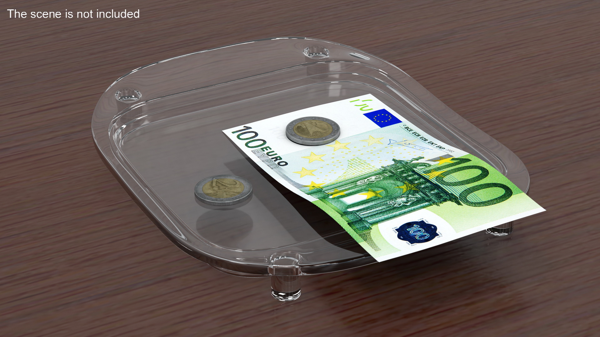 Transparent Money Tray 3D