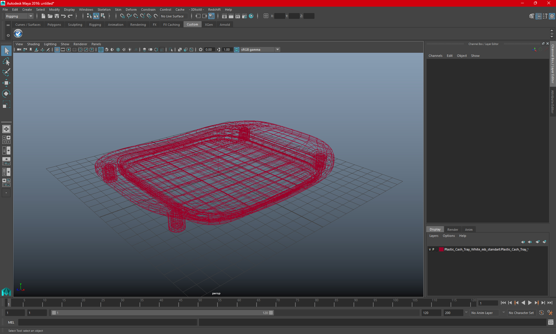 Transparent Money Tray 3D