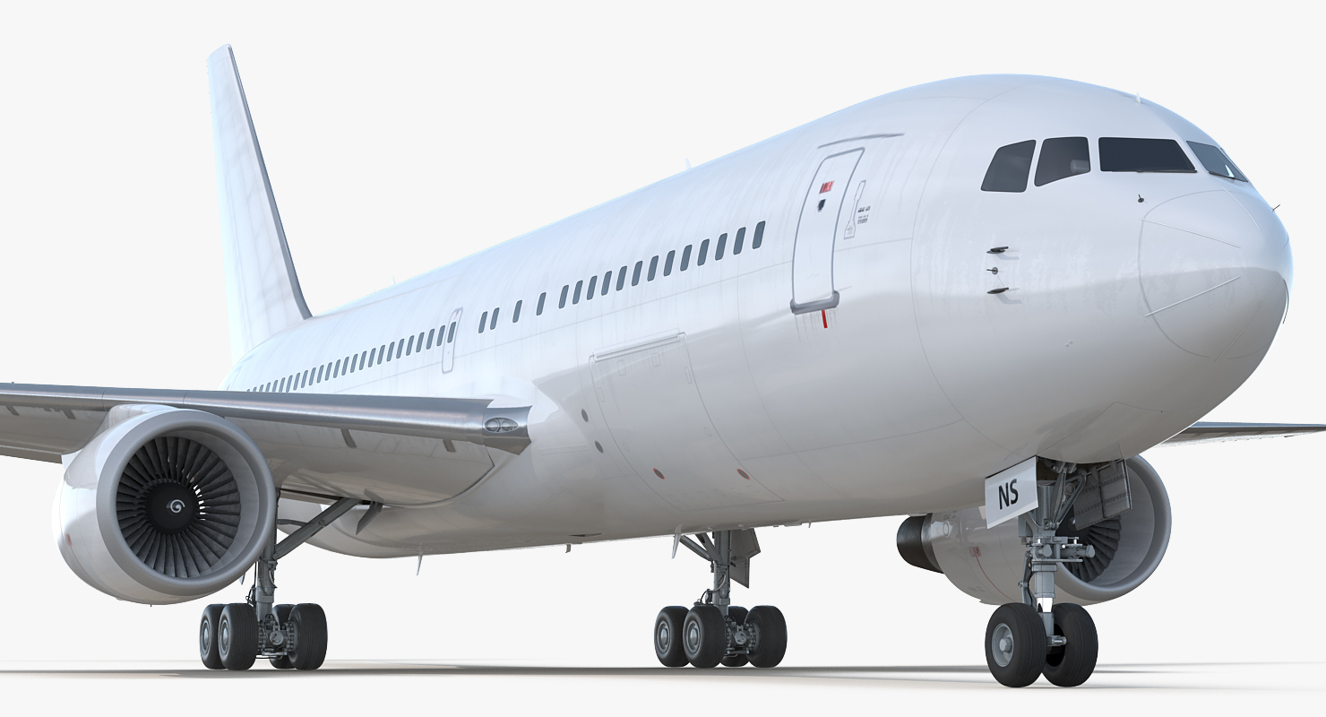 Boeing 767 200 Generic Rigged 3D model