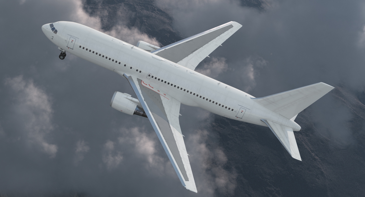 Boeing 767 200 Generic Rigged 3D model