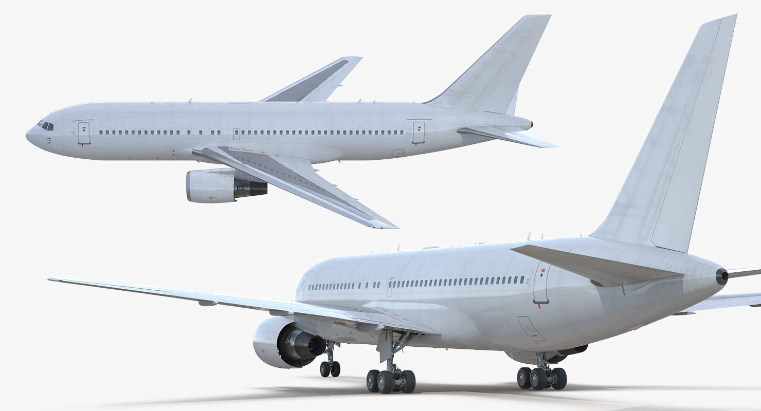 Boeing 767 200 Generic Rigged 3D model