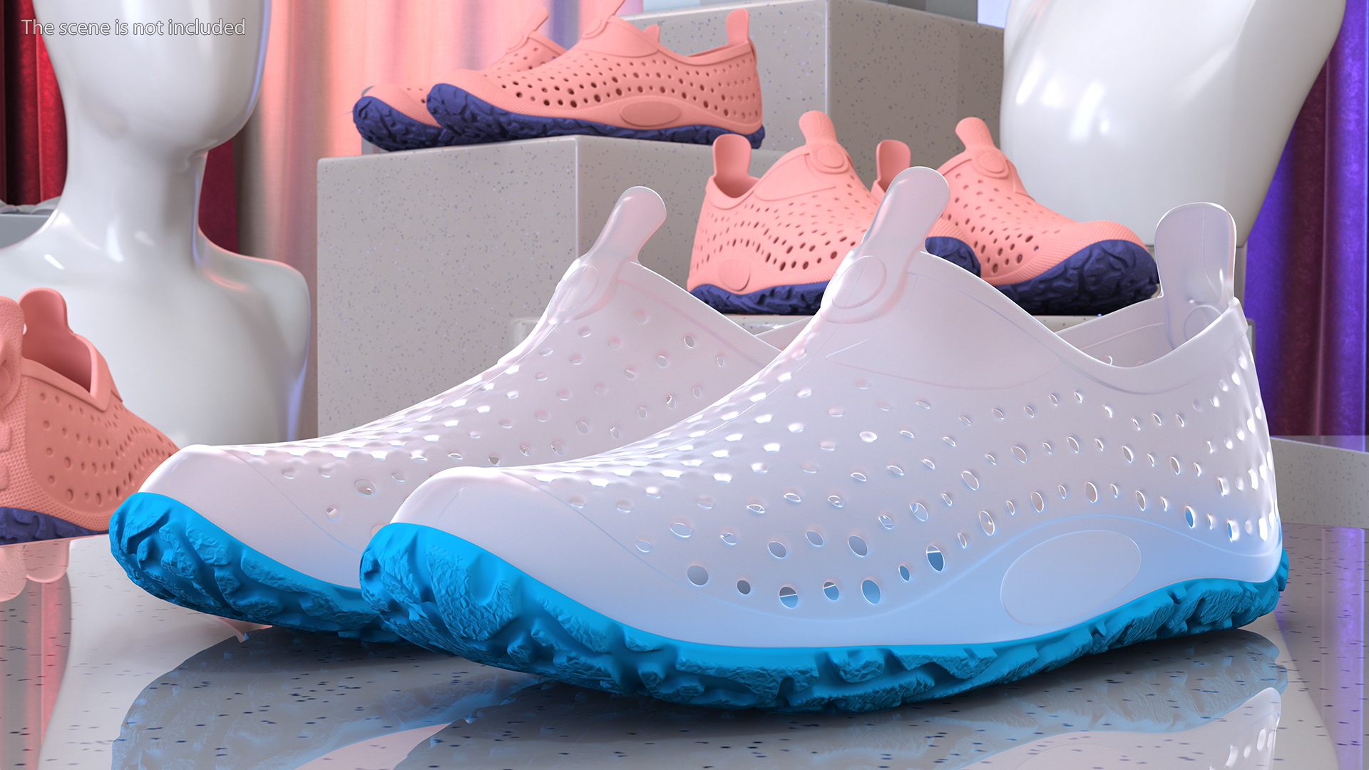Water Shoes for Kids Transparent 3D