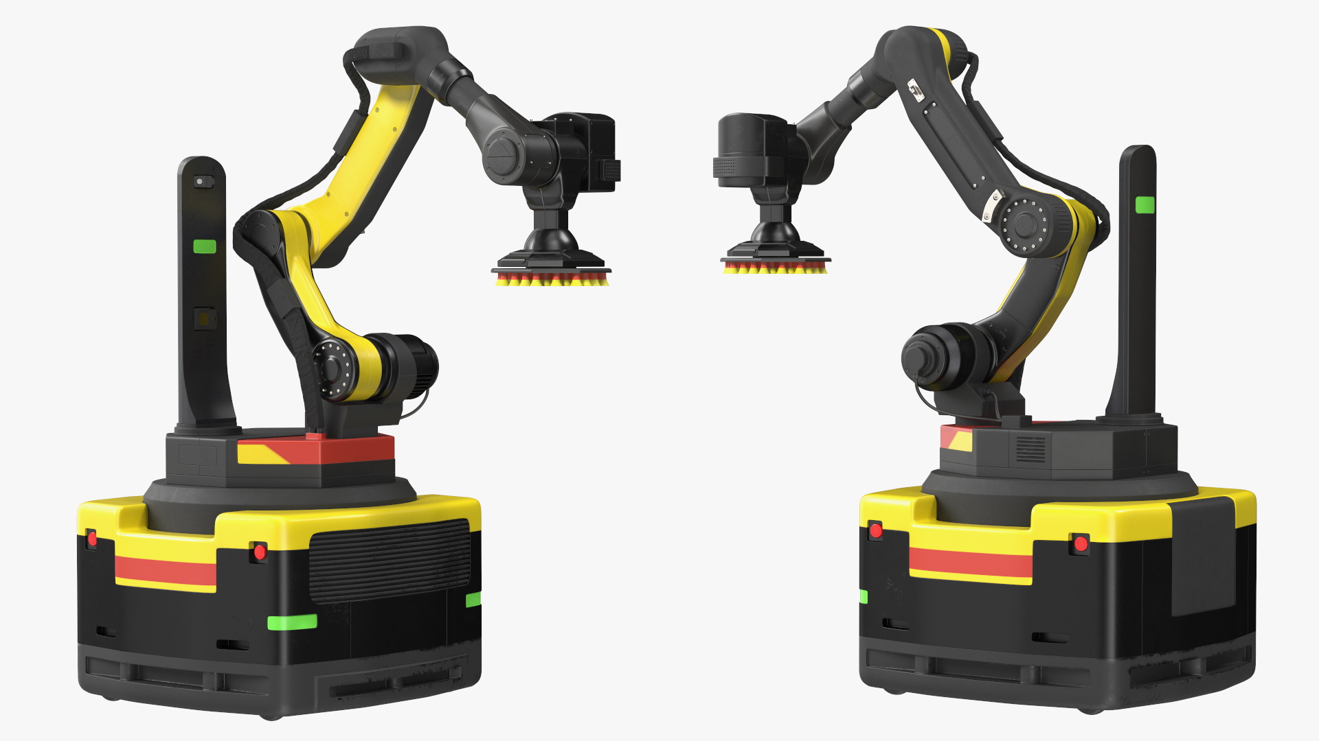 Warehouse Loader Robot Yellow 3D model