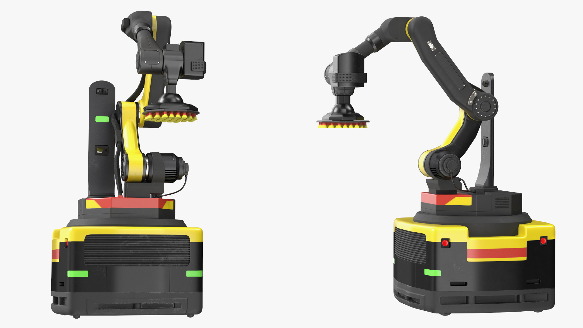 Warehouse Loader Robot Yellow 3D model