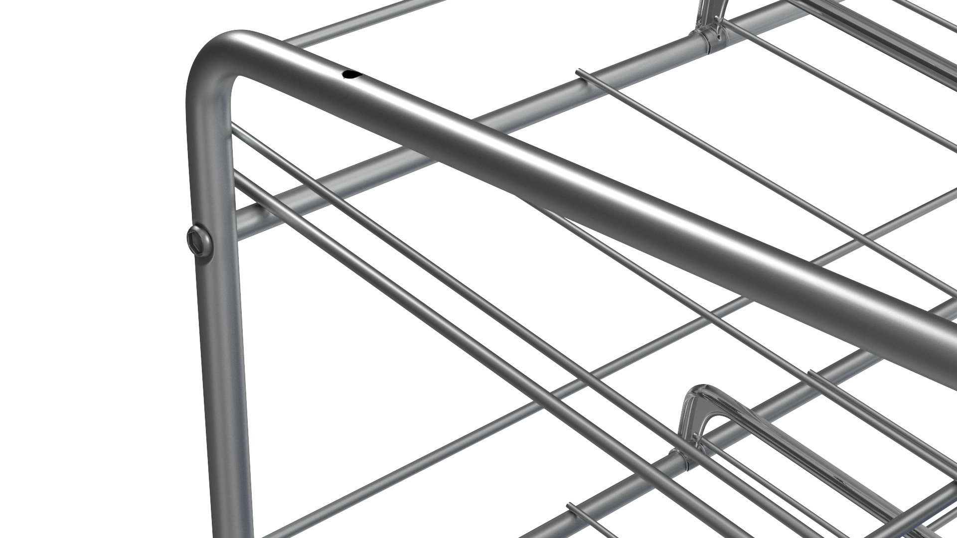 Can Rack Dispenser Chrome with Beer Cans and Price Tag 3D model