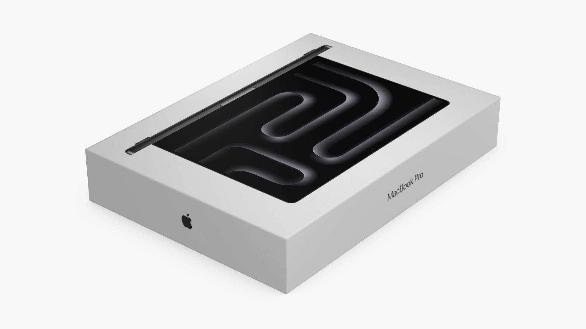 16-inch Apple MacBook Pro Packaging Box 3D model