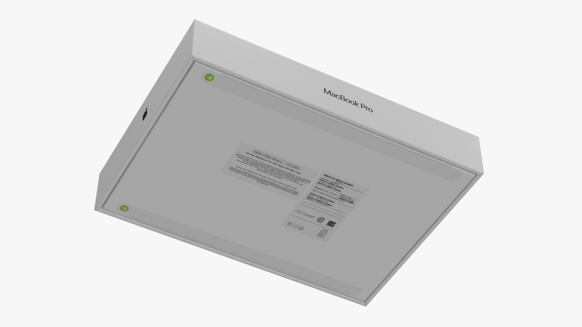 16-inch Apple MacBook Pro Packaging Box 3D model