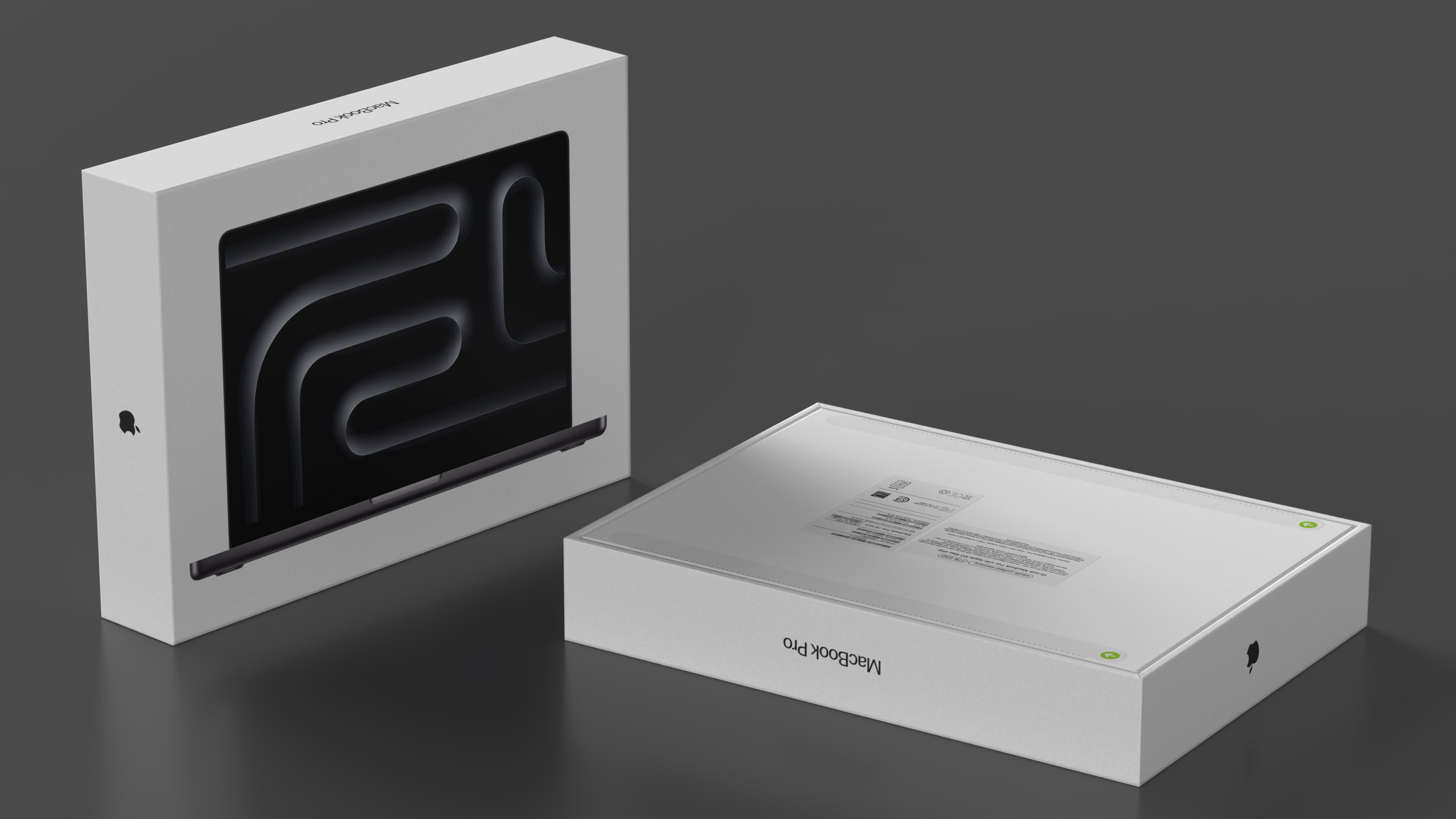 16-inch Apple MacBook Pro Packaging Box 3D model