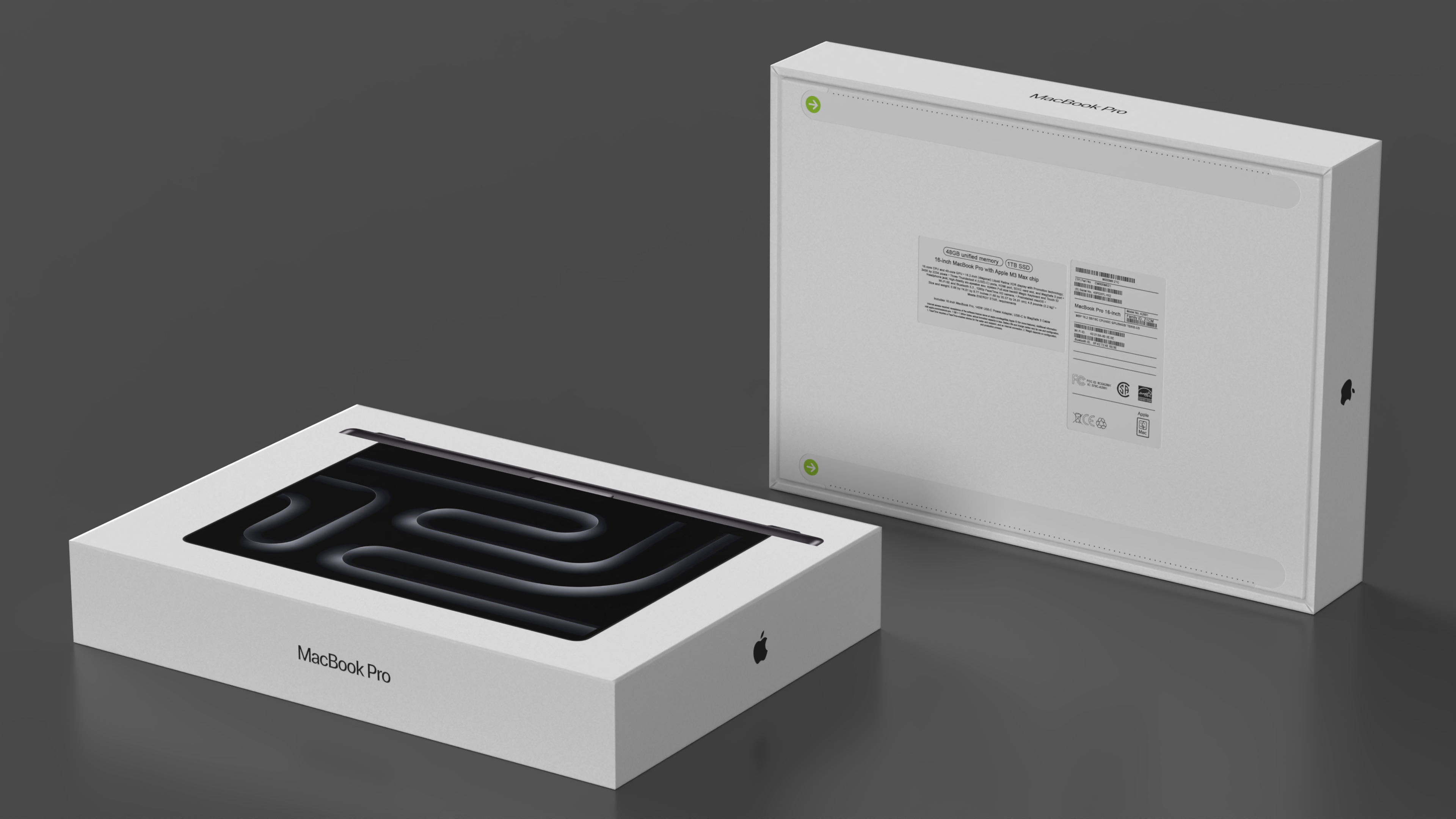 16-inch Apple MacBook Pro Packaging Box 3D model