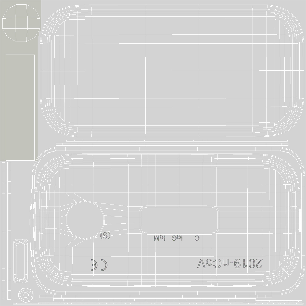 3D New Rapid Diagnostic Covid 19 Test Kit model