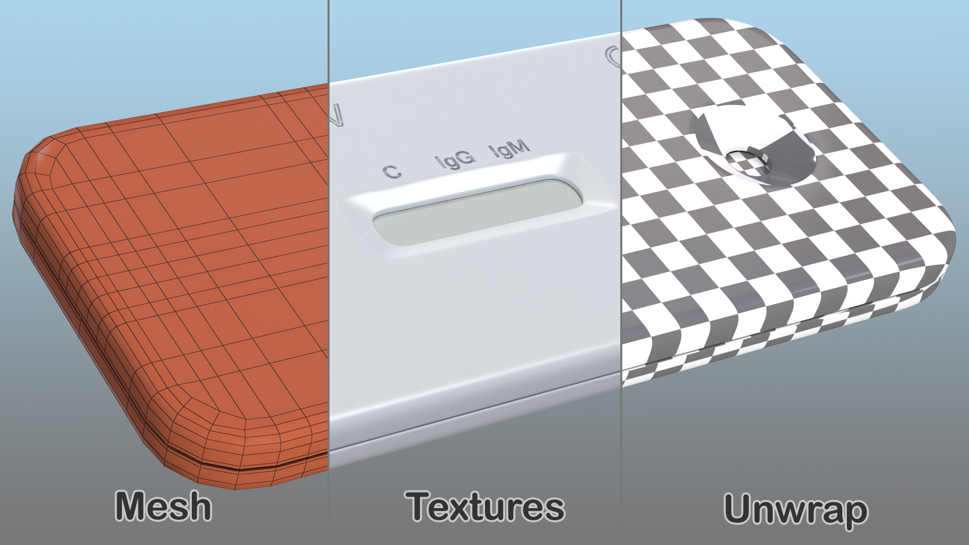 3D New Rapid Diagnostic Covid 19 Test Kit model