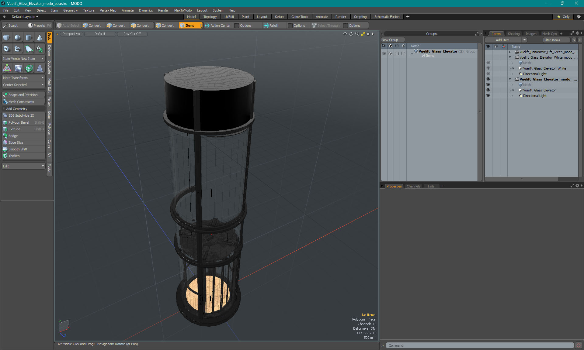 Vuelift Glass Elevator 3D