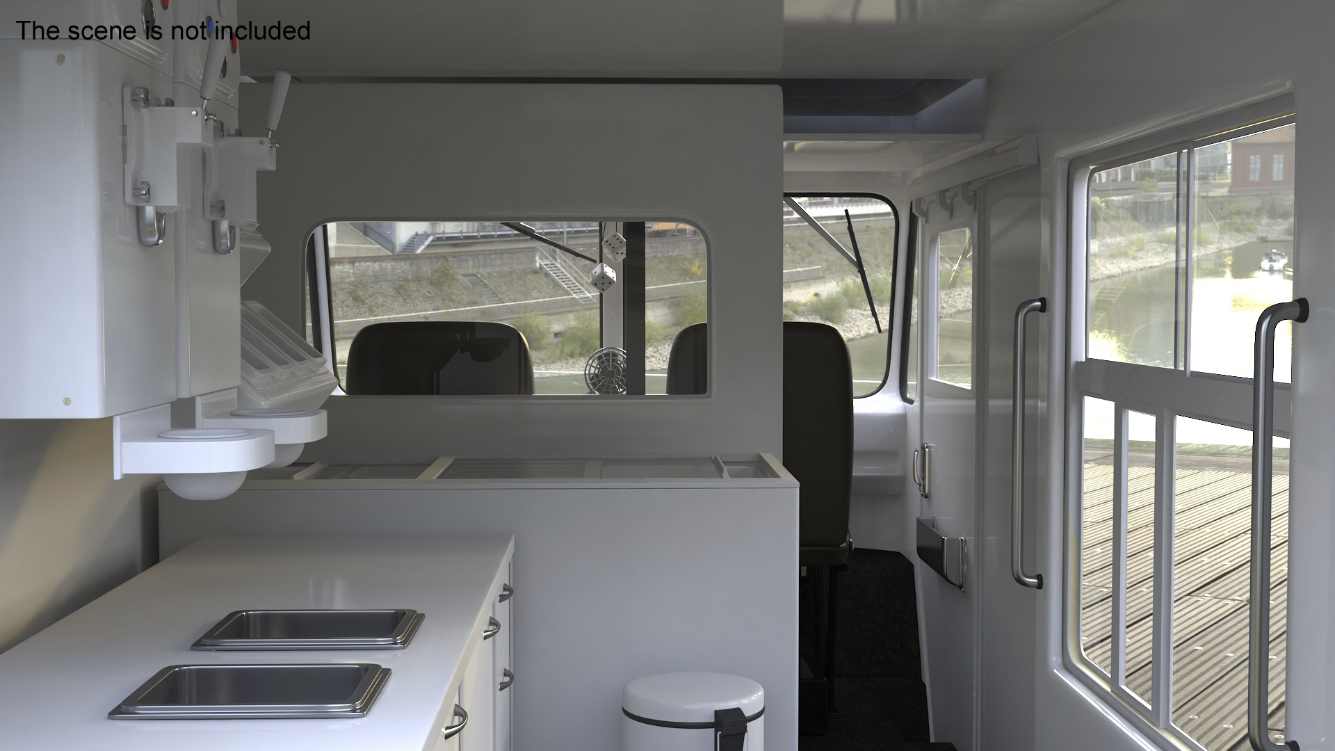 3D Vintage Ice Cream Truck model