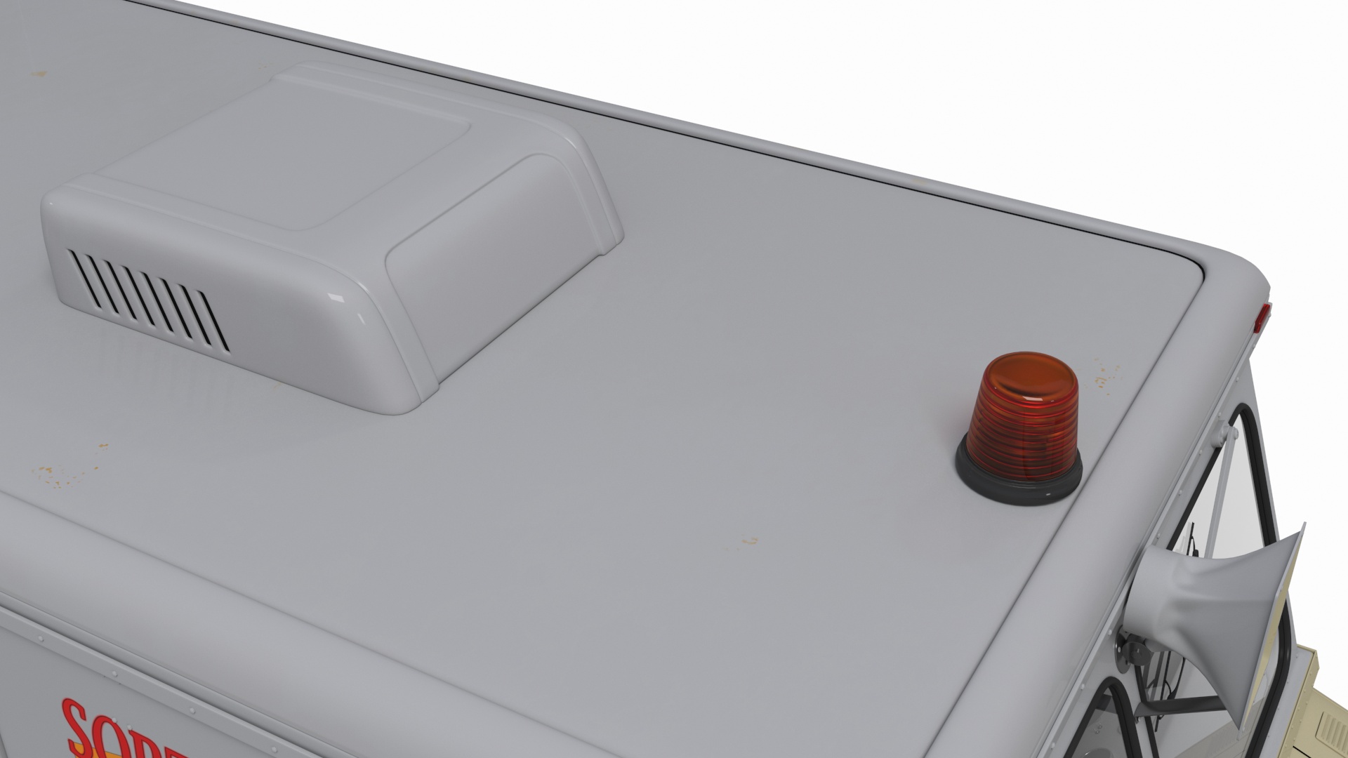 3D Vintage Ice Cream Truck model