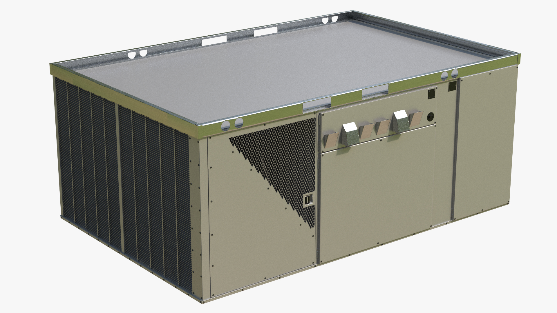 3D 3 Vents Rooftop Air Conditioning System New model