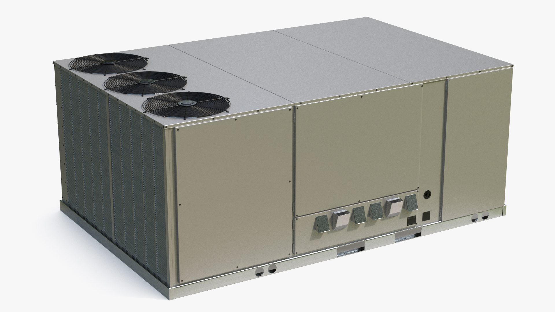 3D 3 Vents Rooftop Air Conditioning System New model