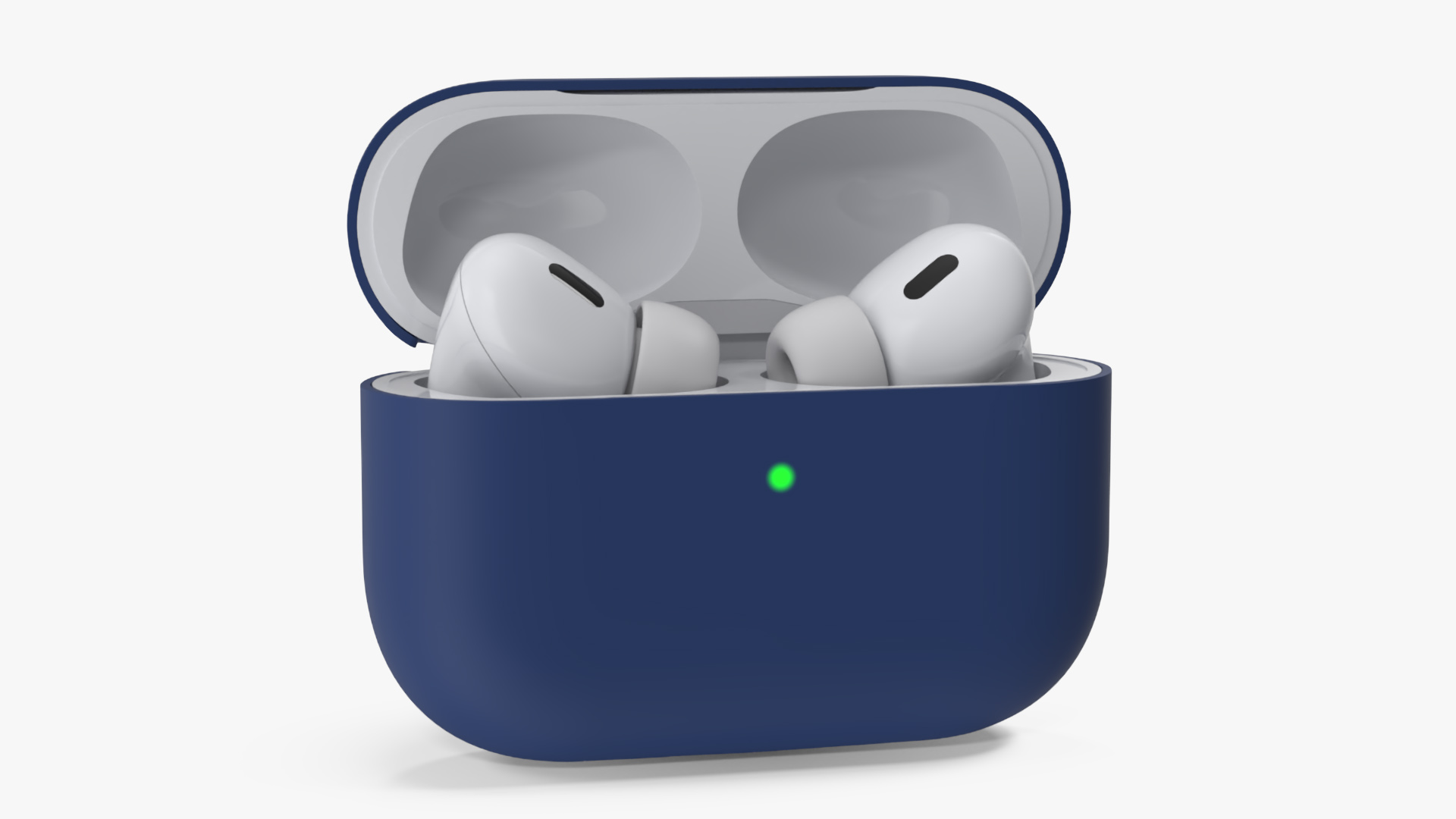 Apple AirPods Pro 2 USB-C with Silicone Case Blue 3D model