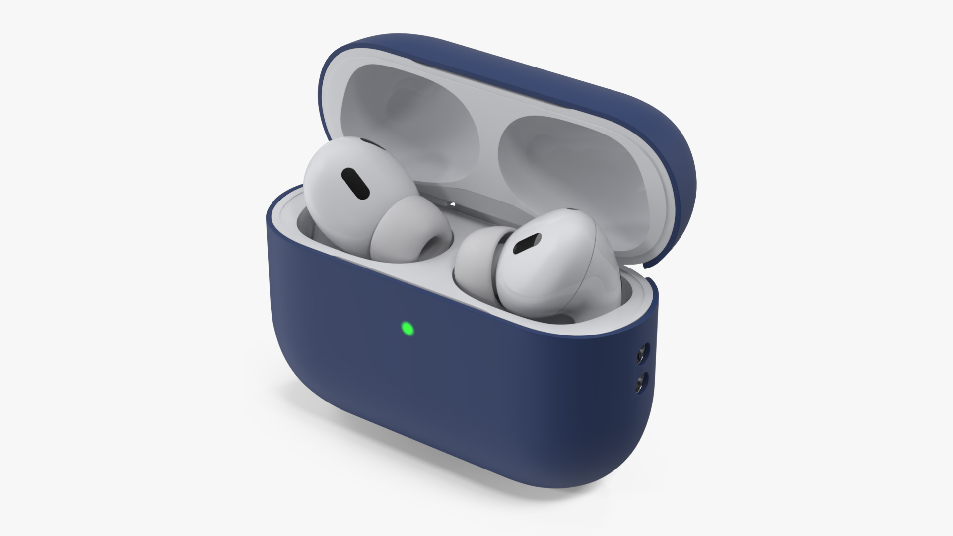 Apple AirPods Pro 2 USB-C with Silicone Case Blue 3D model
