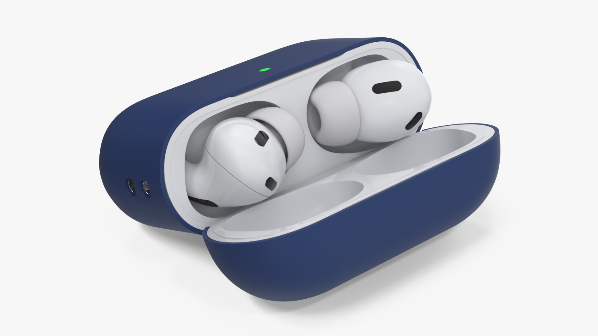 Apple AirPods Pro 2 USB-C with Silicone Case Blue 3D model