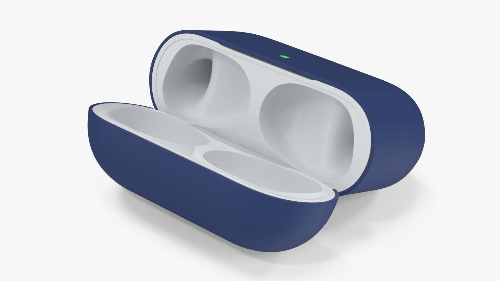 Apple AirPods Pro 2 USB-C with Silicone Case Blue 3D model