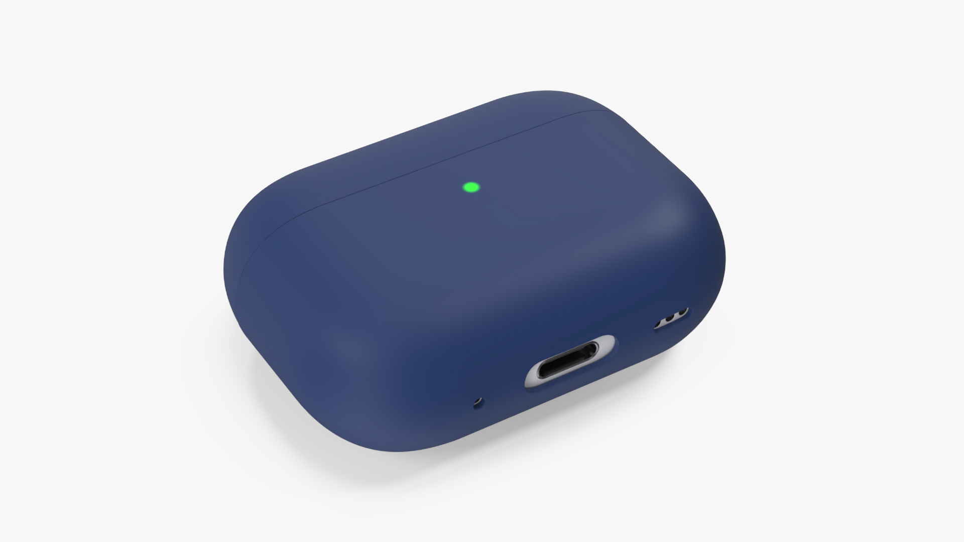 Apple AirPods Pro 2 USB-C with Silicone Case Blue 3D model