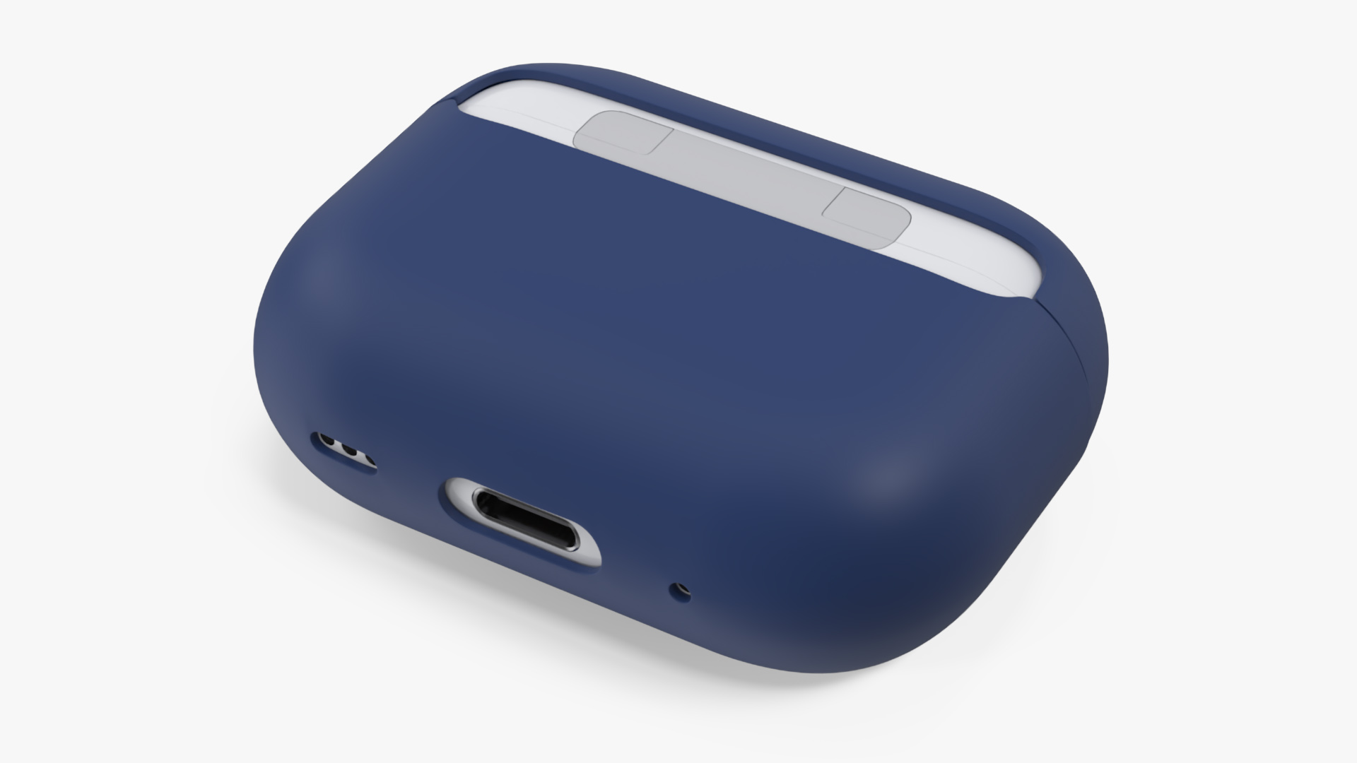 Apple AirPods Pro 2 USB-C with Silicone Case Blue 3D model