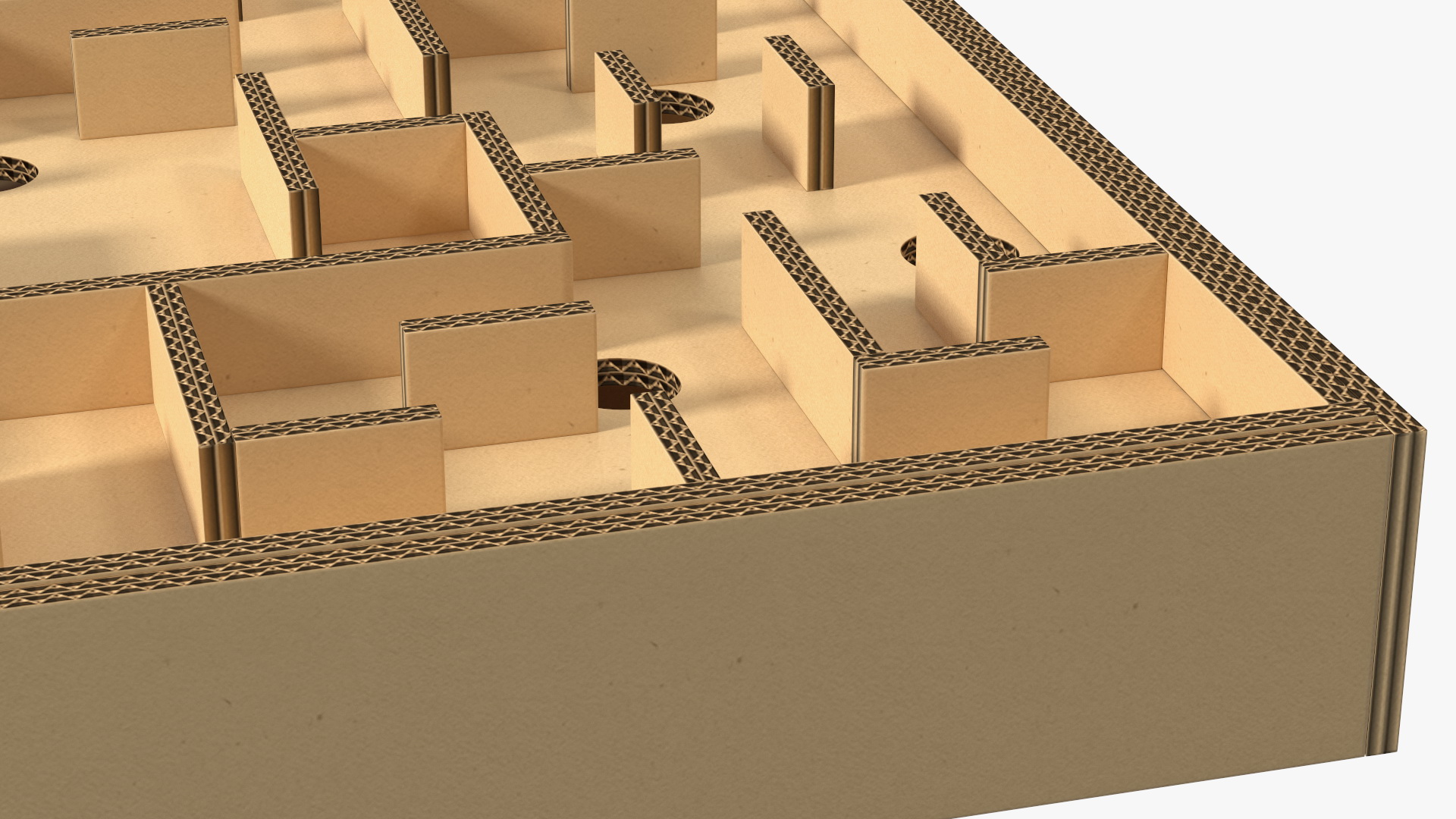 Board Game Marble Labyrinth from Cardboard 3D