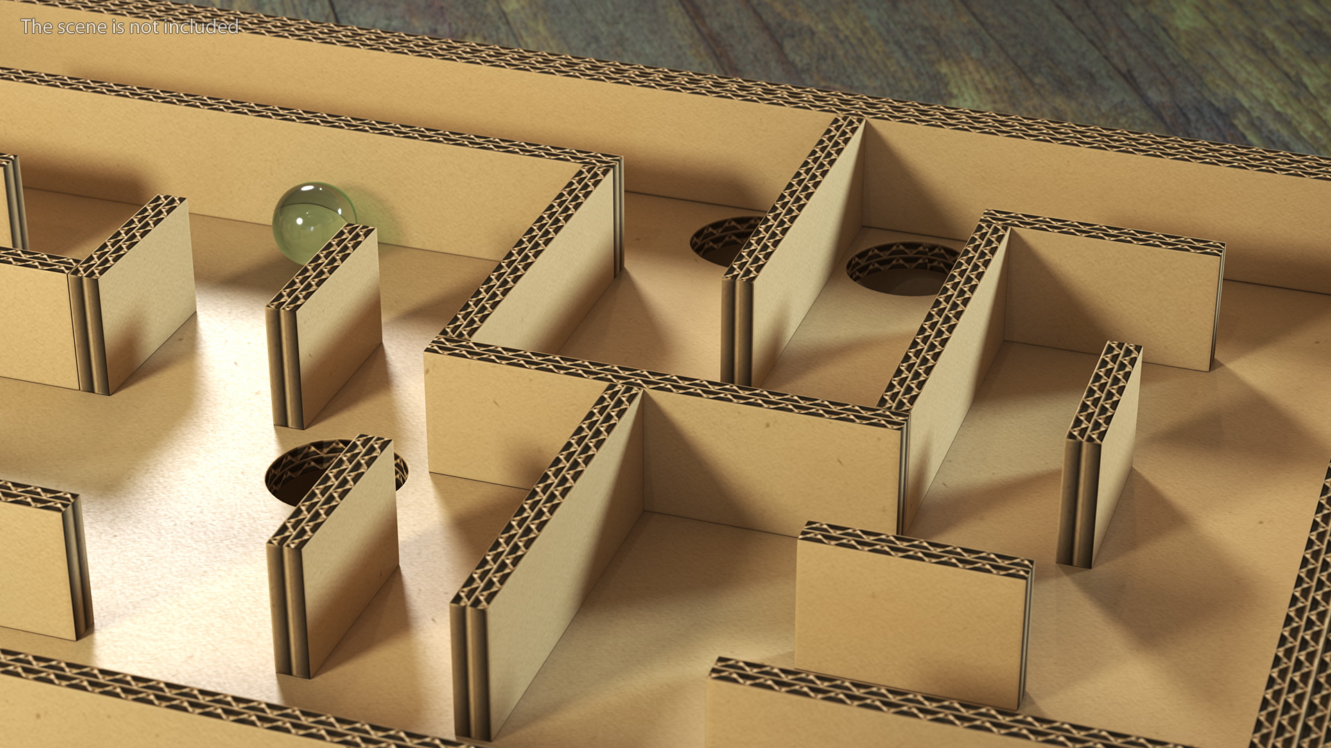 Board Game Marble Labyrinth from Cardboard 3D