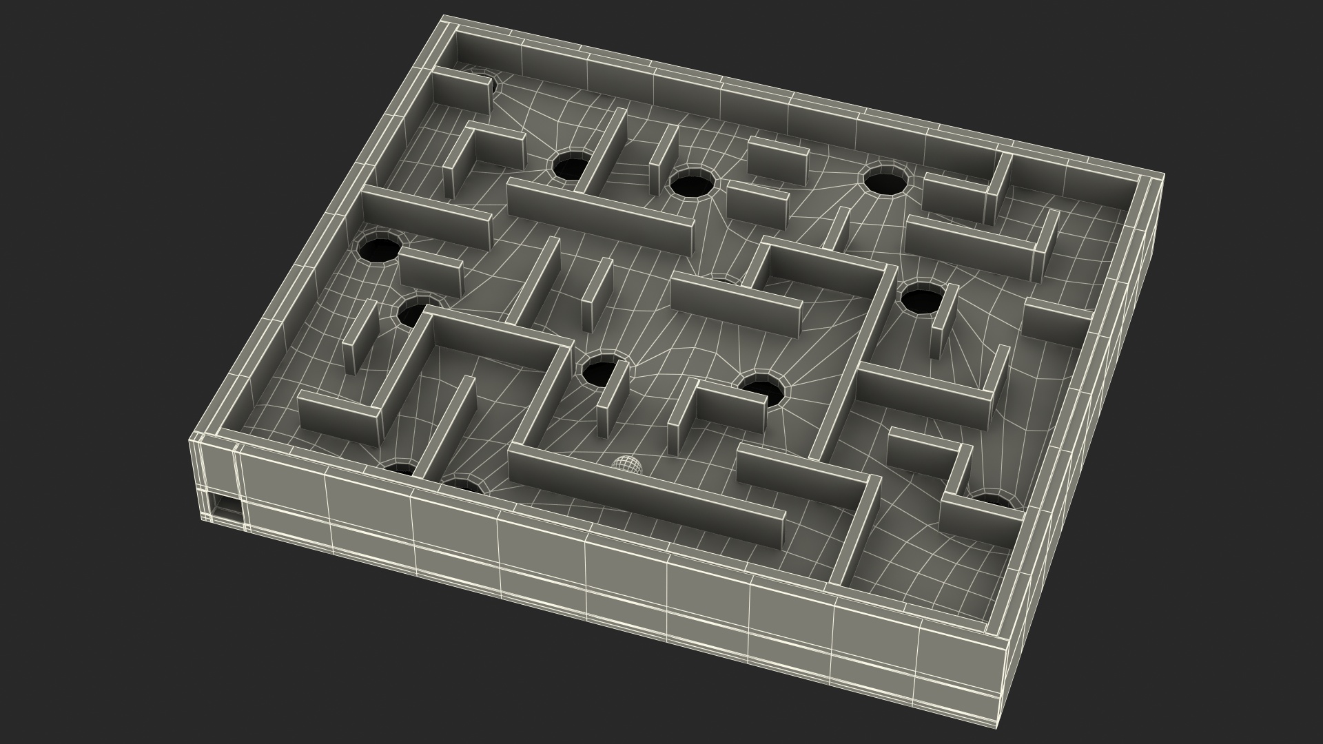 Board Game Marble Labyrinth from Cardboard 3D