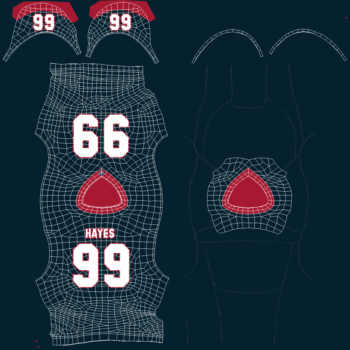 3D model Houston Texans American Football Player Running The Ball Fur