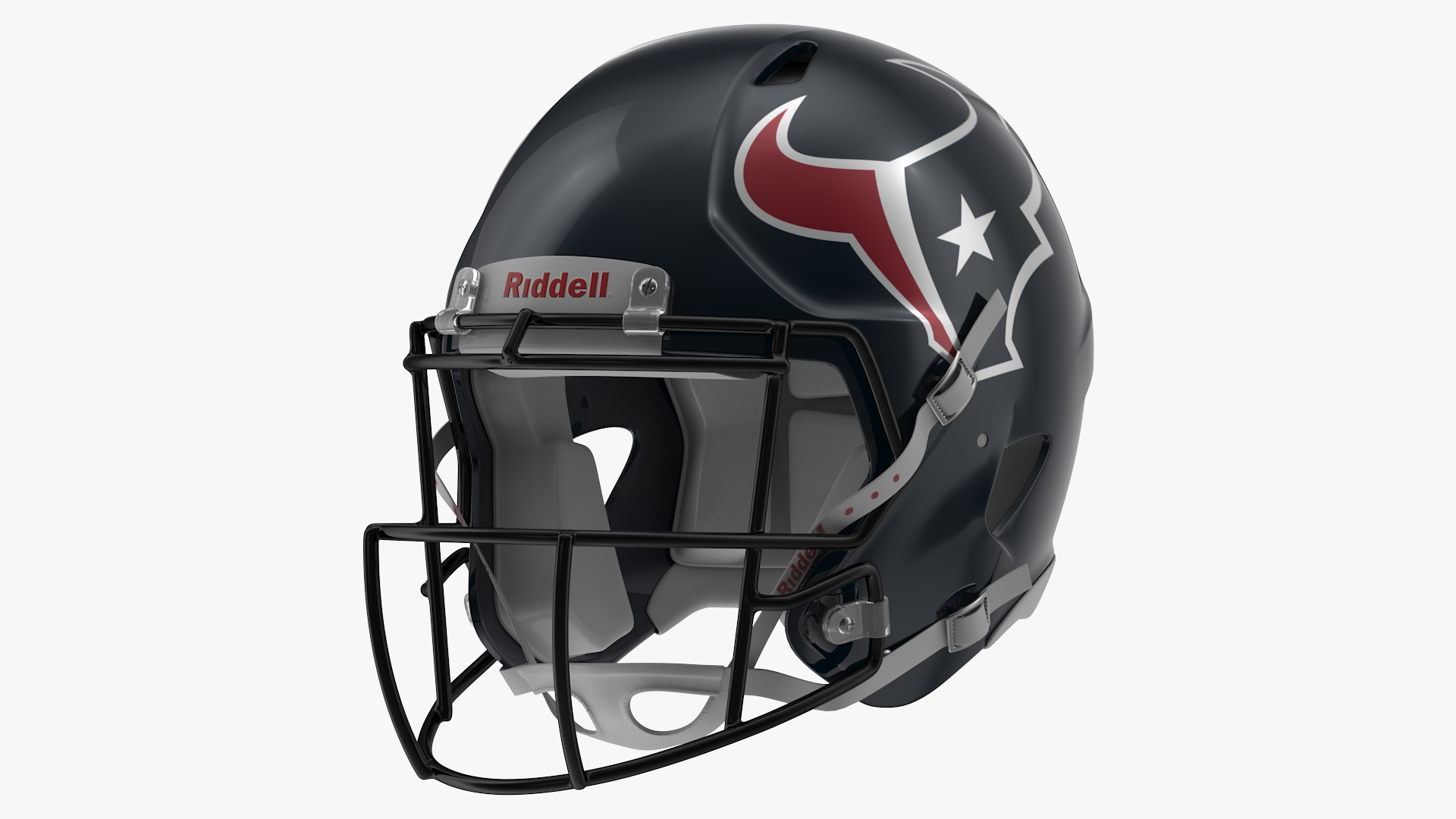3D model Houston Texans American Football Player Running The Ball Fur