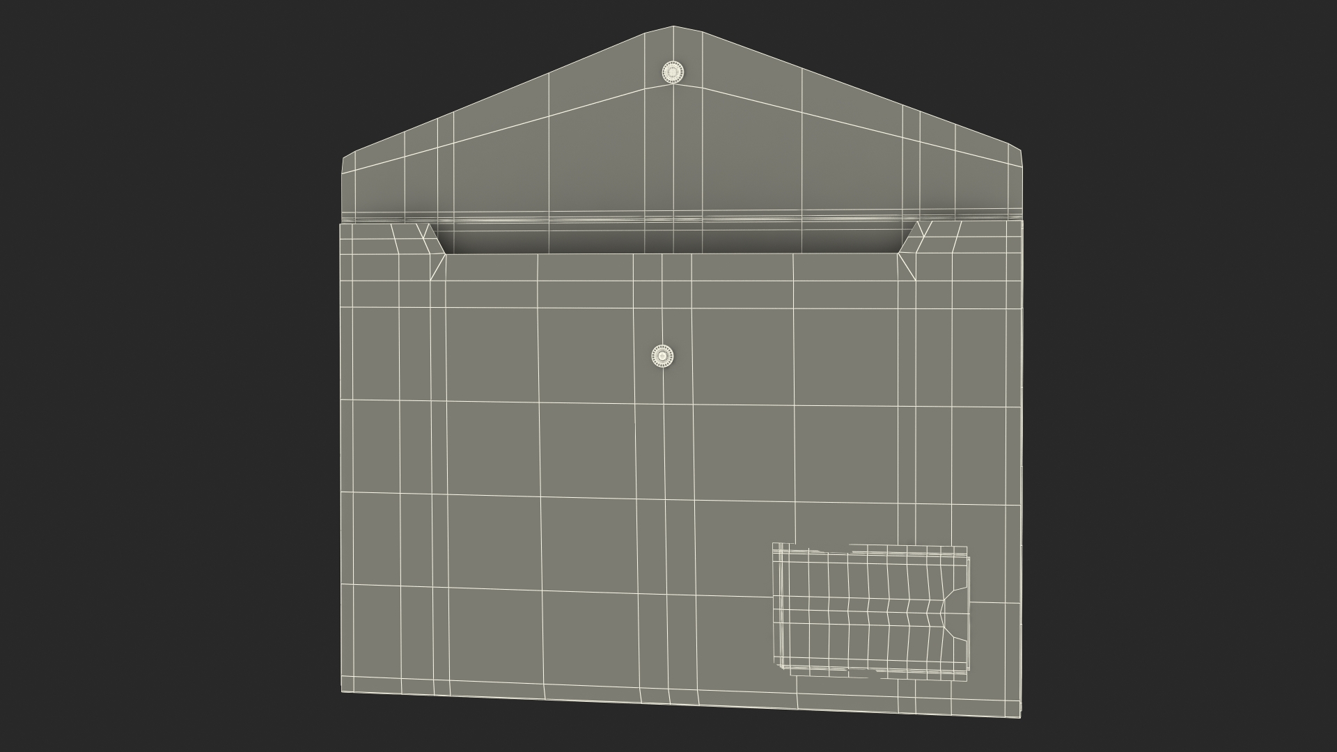 Clear Plastic Document Folder Open Blue 3D model