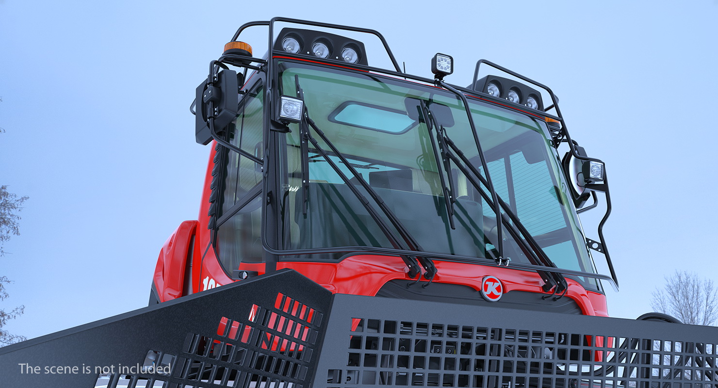 3D Snowcat PISTENBULLY 100 Clean Rigged