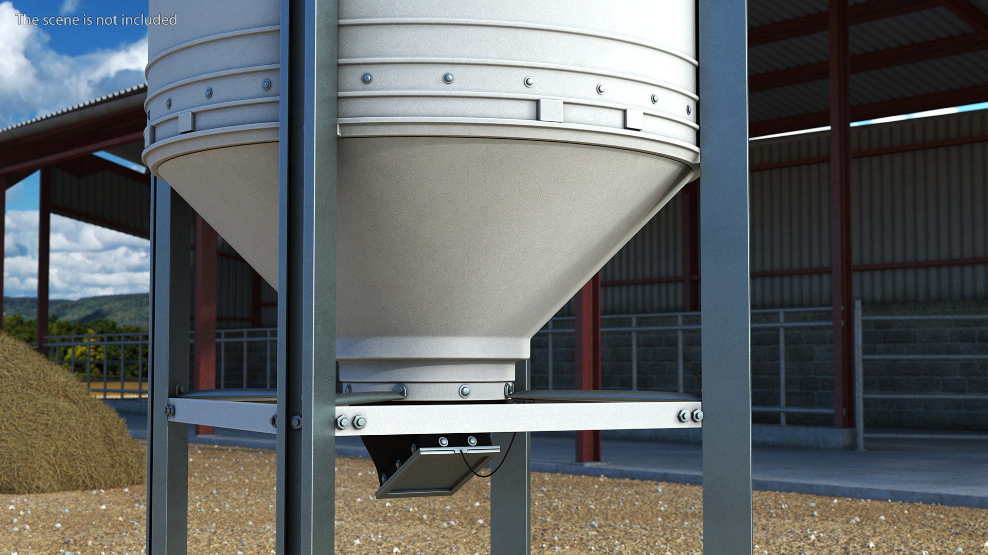3D Mini Corn Bin model