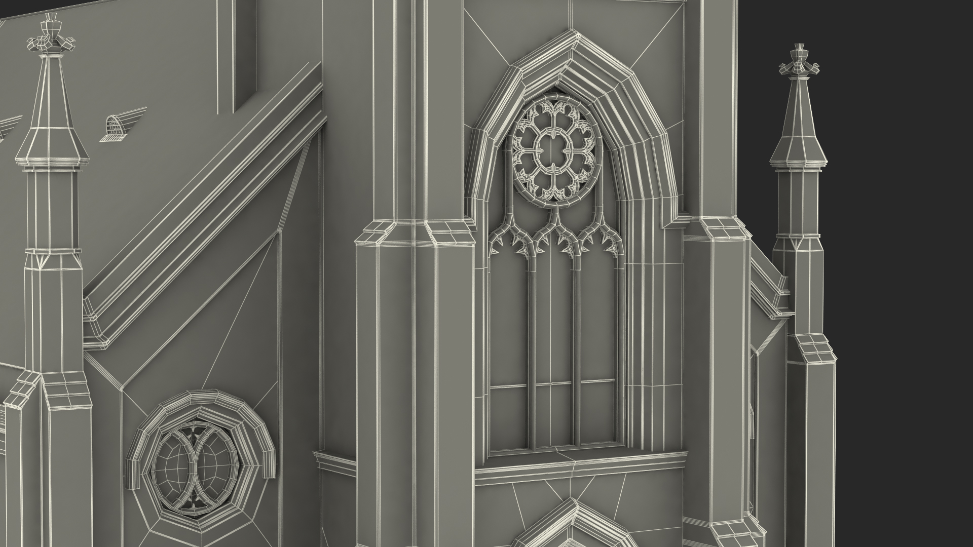 3D Ancient Catholic Church model
