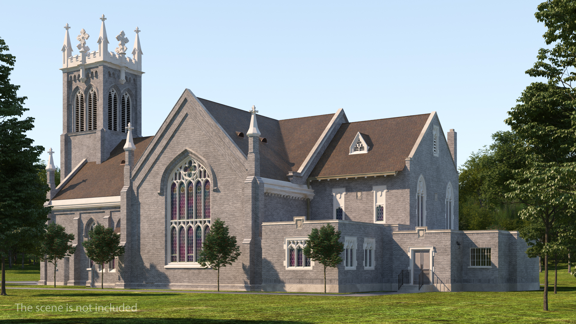 3D Ancient Catholic Church model