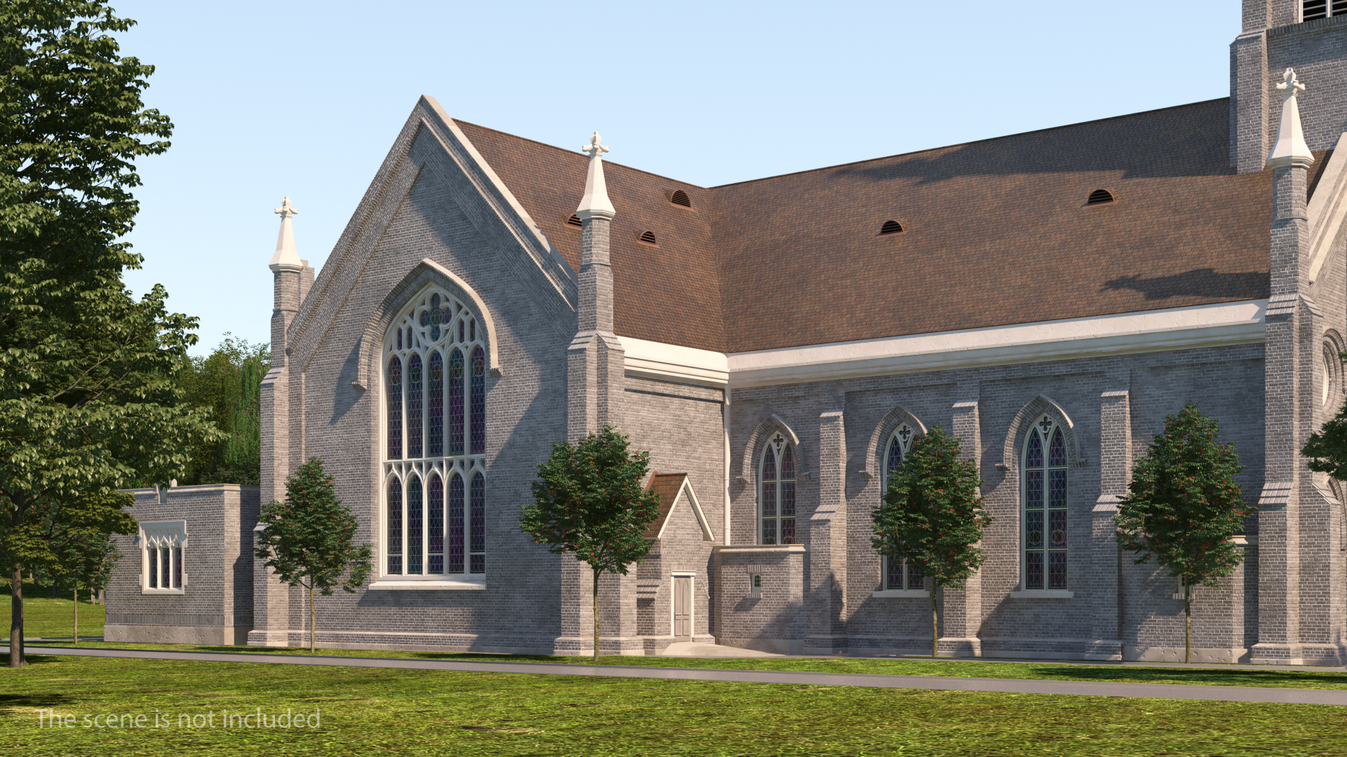 3D Ancient Catholic Church model